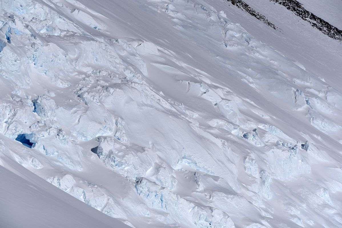 07G The Broken Up Roche Glacier Close Up On The Climb From Mount Vinson Base Camp To Low Camp